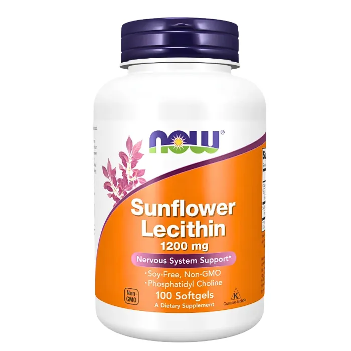 Sunflower Lecithin 1200mg 100cap. Blandas Now