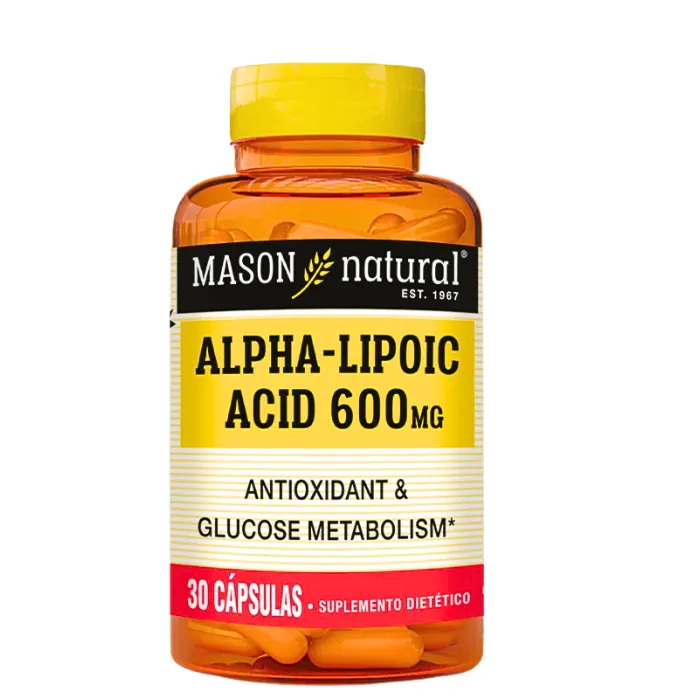 Alpha-Lipoic Acid 600mg 30 capsulas Mason Natural