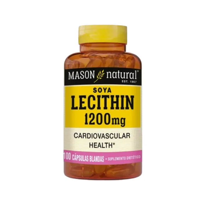 Soya Lecithin 1200mg 100 softgels Mason Natural