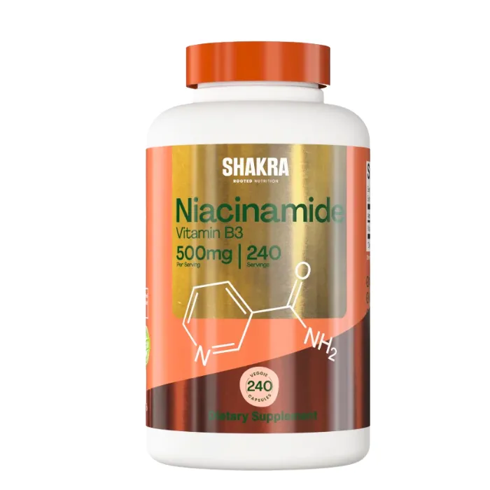 Niacinamida (Vitamina B-3) 500mg 240 capsulas Shakra