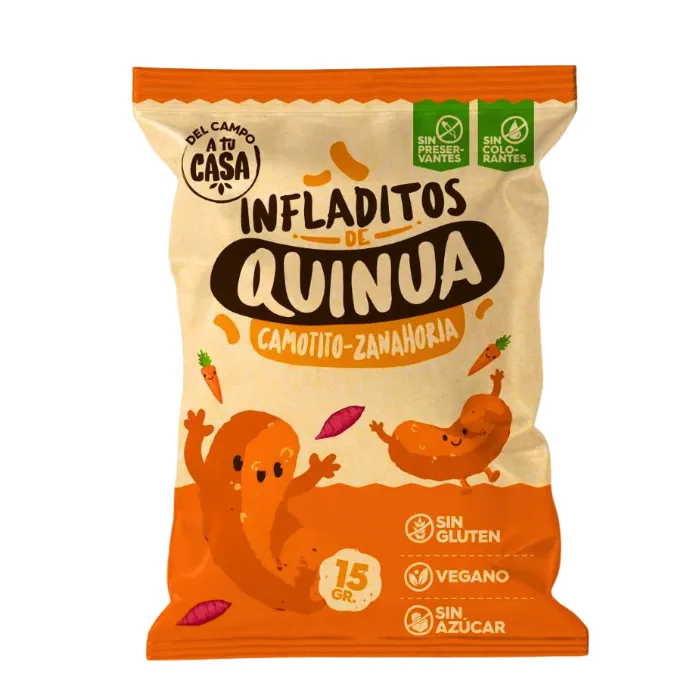 Infladitos Camotito - Zanahoria 15g DEL CAMPO A TU CASA