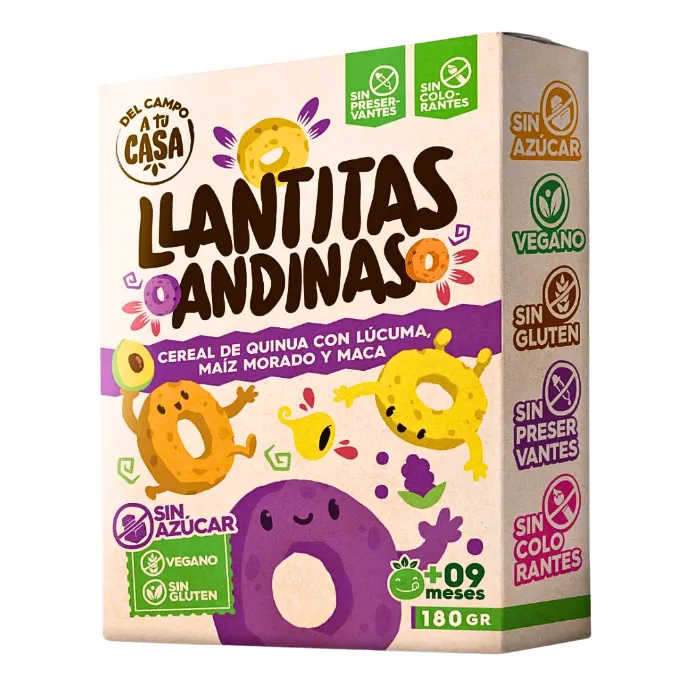 Llantitas Andinas sin azúcar 180g DEL CAMPO A TU CASA