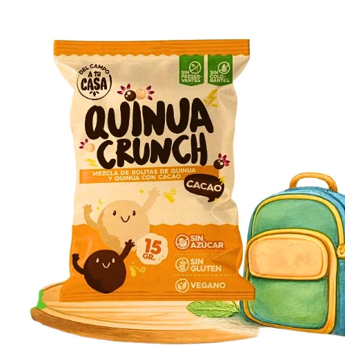 Quinua Crunch Cacao 15g DEL CAMPO A TU CASA