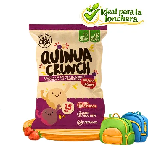 Quinua Crunch Frutos Rojos 15g DEL CAMPO A TU CASA