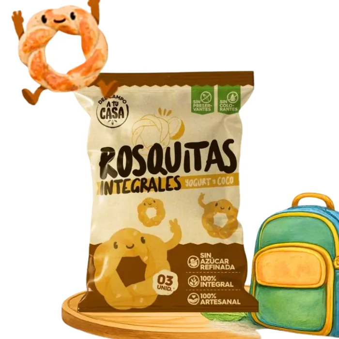 Rosquitas de Yogurt y Coco 3 unid DEL CAMPO A TU CASA