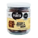 Galletas de avena y vainilla rellenas de mani 200g LA PURITA