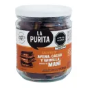 Galletas de Avena, Cacao y Vainilla Rellenas de Maní 200g LA PURITA