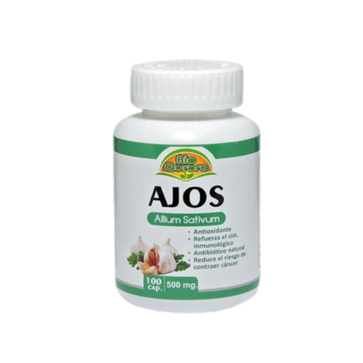 Ajos 500mg 100 cápsulas Bio Aurora