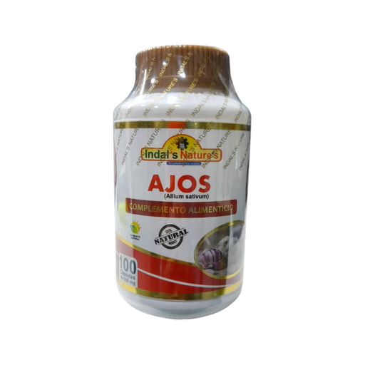 [MNH075] Ajos 500mg 100 cápsulas Indals Natures