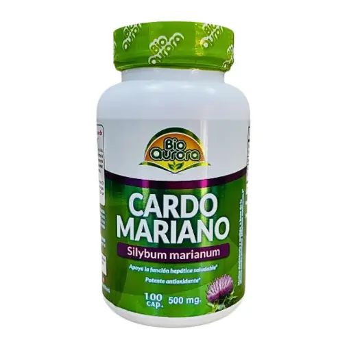 [MNH080] Cardo Mariano 500mg 100 cápsulas Bio Aurora