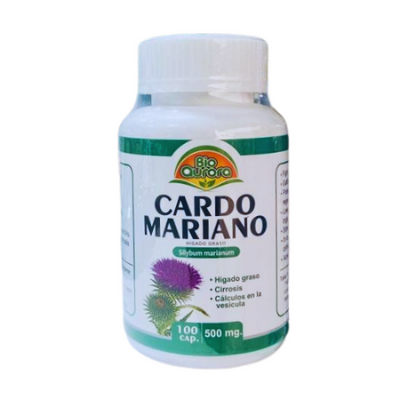 [MNH080] Cardo Mariano 500mg 100 cápsulas Bio Aurora