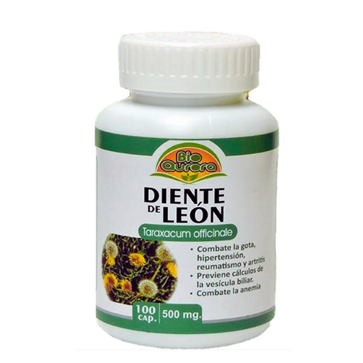 [MNH089] Diente de León 500mg 100 cápsulas Bio Aurora