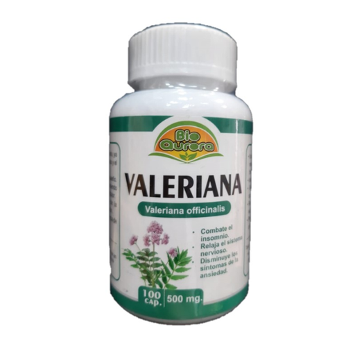 [MNH122] Valeriana 500mg 100 cápsulas Bio Aurora