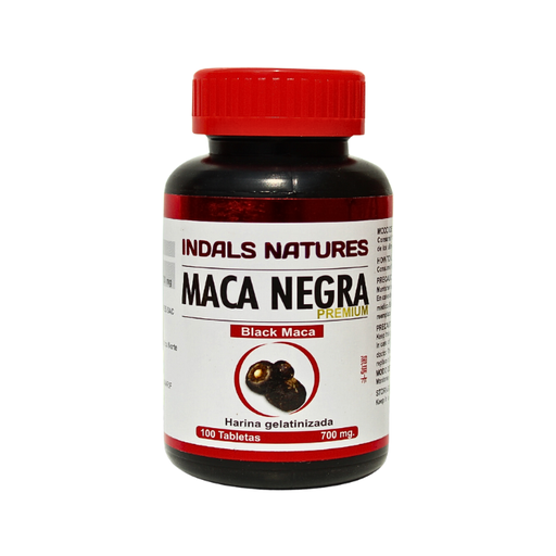 [MNH000890] Maca Negra y Roja Gelatinizada 700mg 100 cap. - Indals Natures