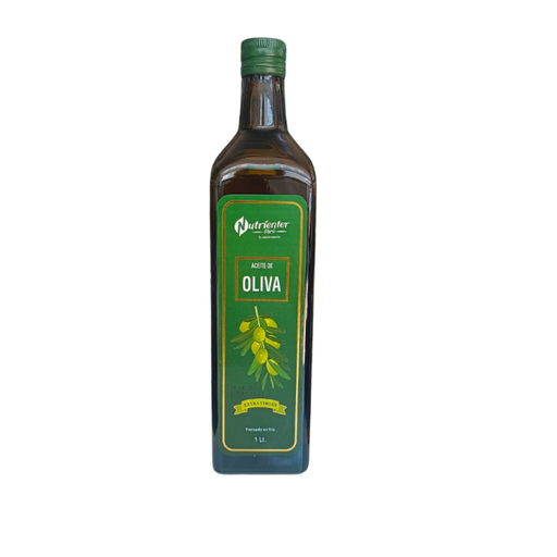 Aceite de Oliva 1Lt. Extra Virgen Botella de Vidrio Nutricenter 