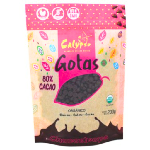 Gotas de Chocolate 80% cacao 200g Calypso 