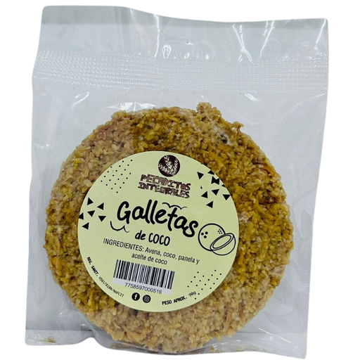 Galletas de Avena y Coco 90gr -  Pecaditos Integrales