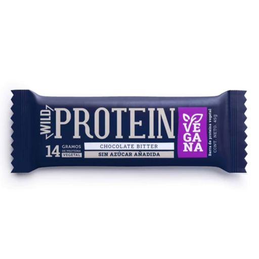Barra de  Proteina  Chocolate Bitter - Vegano 45g Wild