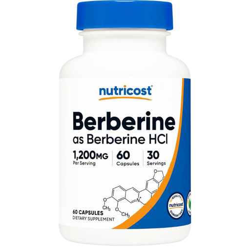 [MNH000239] Berberina HCl 1200mg 60 cápsulas Nutricost