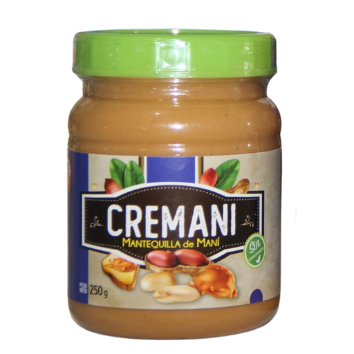 Mantequilla de Maní sin Sal 250g Cremani  
