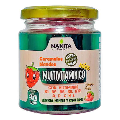 Gomitas  Multivitaminico 70 unidades Nanita