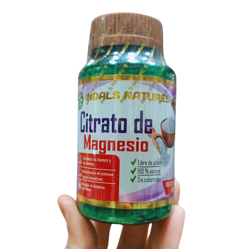 Citrato de Magnesio 100 capsulas - Indals Nature