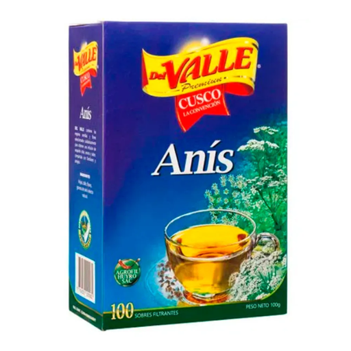 Anis 100 filtrantes Del Valle