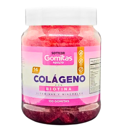 Colágeno con Biotina 130 gomitas Sottcor