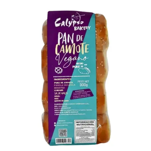 Pan De Camote Vegano 300g Calypso