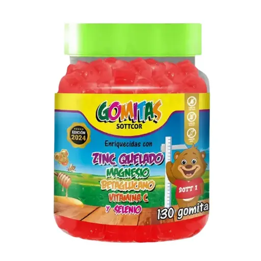 Gomitas De Zinc(niño) 130unid Sottcor