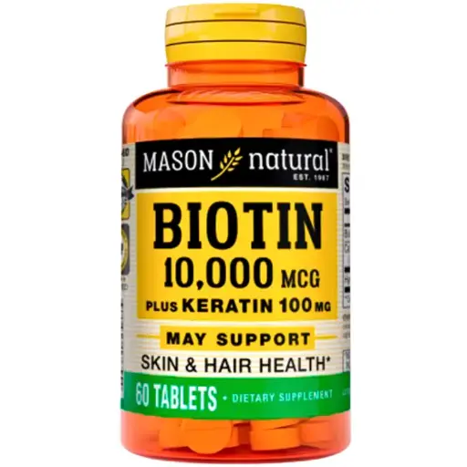 Biotin 10.000mcg 60cap Mason Natural